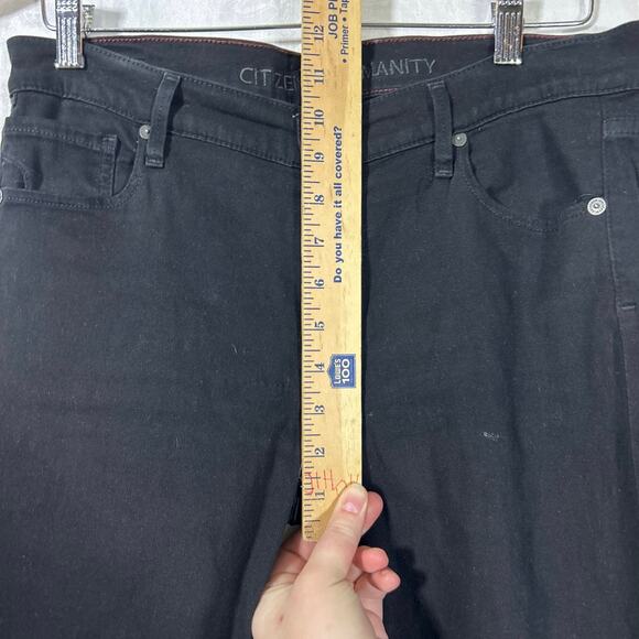 Citizens of Humanity Jeans 31 Black Thompson Medium Rise 29" Skinny Stretch - Picture 9 of 16